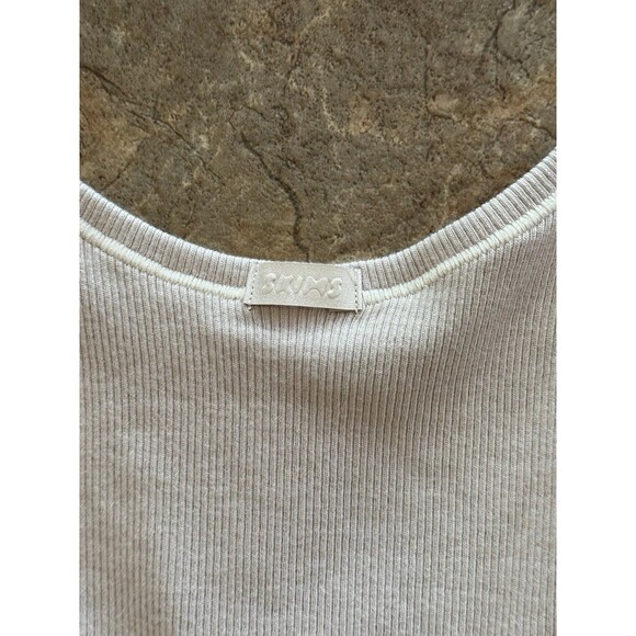 Skims Cotton Rib Tank Stone Size Medium - Picture 8 of 9
